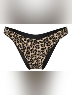 XXL Victoria's Secret Swim Brazilian Bikini Bottom True Cat Leopard